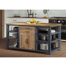 Splash of Blue - Kitchen Island